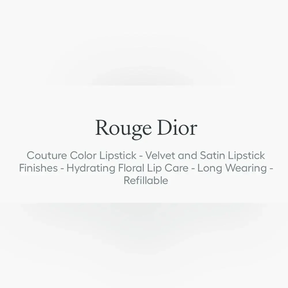 Dior rouge corolla
